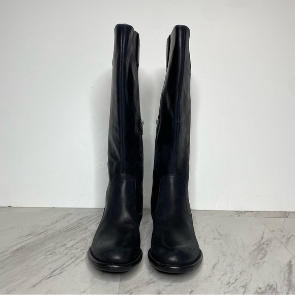 Born Shaunie Black Leather Riding Boot 6M - Picture 2 of 14